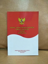 Image of Undang - Undang Republik Indonesia Nomor 40 Tahun 2009 Tentang Kepemudaan